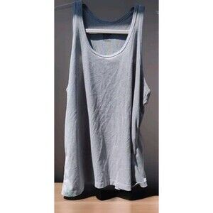 Nike Dri-FIT Tank Top Solid Gray Womens Sz Large L Regular Fit Sleeveless Shirt